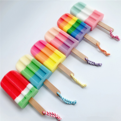 Imitation Ice Cream Shape Sponge Cup Brush Color Sponge Bath Cleaning Brush